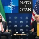 US President Donald Trump meets with Syrian President Ahmad al-Sharaa on the sidelines of the NATO summit in Ankara, Turkey, Wednesday, July 8, 2026. Photo: AP.