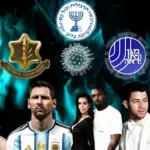 A composite image showing celebrities Lionel Messi, Kanye West, and Taylor Swift, with a security detail silhouette, illustrating the article's theme of Israeli security teams protecting celebrities. Photo: MintPress News.