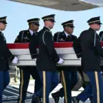 The body of a US soldier killed in Iran’s retaliatory strikes in Jordan in July is being transferred to the United States. Photo: The New York Times.