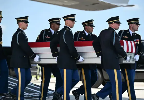 The body of a US soldier killed in Iran’s retaliatory strikes in Jordan in July is being transferred to the United States. Photo: The New York Times.