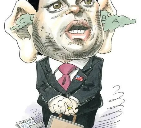 Portrait of Marco Rubio, U.S. Senator from Florida, in a suit and tie, with a neutral expression. Photo: Resumen Latinoamericano.