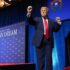 US President Donald Trump doing his "dance move" during the Powering the American Dream event at the Red Rock Casino Resort and Spa in Las Vegas, Nevada, on August 5, 2026. Photo: AFP.