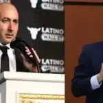 Argentinian far-right political strategist Fernando Cerimedo (left) and former advisor of the National Electoral Council of Honduras, Marlon Ochoa (right). Photo: File photo/Presidency of Honduras.