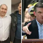 Fernando Cerimedo (left), political advisor to Bolivian President Rodrigo Paz (right), accused of attempted femicide of his ex-partner. Photo: Chequeado.