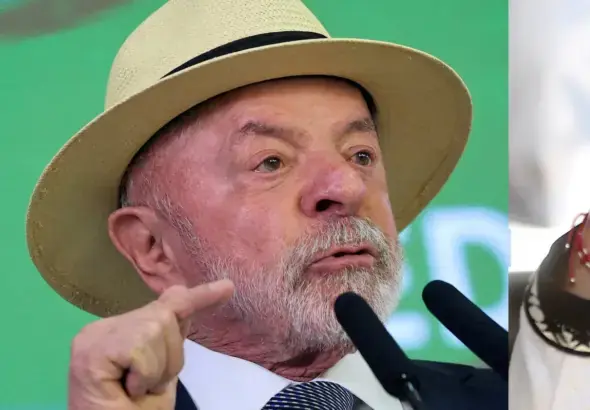 (From left to right) Venezuelan Acting President Delcy Rodríguez, Brazilian President Lula da Silva, and Mexican President Claudia Sheinbaum. Photo: Ronald Peña/Adriano Machado/Héctor Vivas.