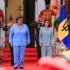 Barbados Prime Minister Mia Mottley being received by Acting President Delcy Rodriguez at Miraflores Palace, Caracas, on Monday, August 24, 2026. Photo: Venezuelan Presidential Press.