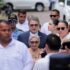 Juan Orlando Hernández, former president of Honduras accused of fraud, arrives at court in Tegucigalpa, August 3, 2026. Photo: Diario de Centro America.