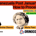 Banner for the special interview with María Páez Victor and Andreína Chávez Alava. Photo: Orinoco Tribune.
