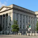 The US Treasury Department building in Washington, DC. Its Office of Foreign Assets Control amended eight licenses governing limited transactions with Venezuela. Photo: Rchuon24/Wikimedia Commons (CC BY-SA 3.0).