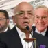 Photo composition depicting National Assembly President Jorge Rodríguez, US neoliberal economist Steve Hanke, and opposition Deputy Antonio Ecarri against a backdrop of US dollar bills and a calculator. Photo: Orinoco Tribune composition based on a CriptoNoticias photo.