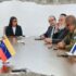 Israeli officials and NGO representatives meet with Venezuelan authorities in Caracas following the June 2026 earthquake. Photo: Venezuelanalysis.