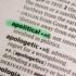 Apolitical word or phrase in a dictionary. Photo: Caitlin Johnstone.