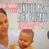 The image shows a woman holding a baby. The text refers to Venezuela’s Alba Brigade and Children’s Day in an area affected by an earthquake, highlighting community and humanitarian efforts following the disaster. Photo: MRonline.