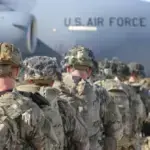 US Army Paratroopers, deploy from Pope Army Airfield, North Carolina, Jan. 1, 2020. Photo: Capt. Robyn J. Haake/US Army.