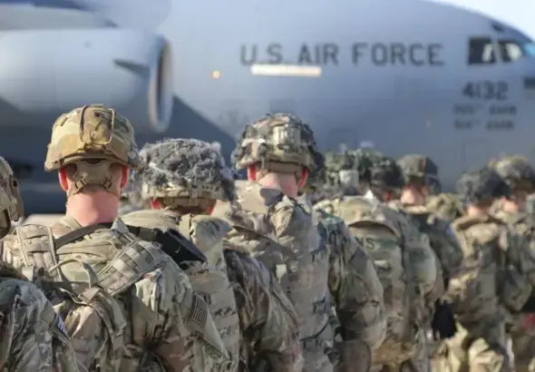 US Army Paratroopers, deploy from Pope Army Airfield, North Carolina, Jan. 1, 2020. Photo: Capt. Robyn J. Haake/US Army.