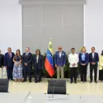The delegations representing the Venezuelan government and opposition for the current political dialogue. The initial meeting took place on August 6, 2026, at the La Carlota Air Base in Caracas, Venezuela.  Photo:  X/@jorgepsuv.