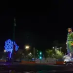 The metal sculpture was placed on the central Bolívar a Chávez Avenue in Managua, as part of the special series of activities organized in the country to commemorate the 100th anniversary of the revolutionary leader. Photo: El 19 Digital.