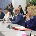 Representatives of the Venezuelan ruling party PSUV, led by National Assembly President Jorge Rodríguez, during the launch of a new round of political dialogue, August 6, 2026. Photo: X/@jorgepsuv.