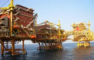 Indian national oil company ONGC's offshore oil rigs. File photo.