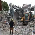 Debris removal in Chocó, Colombia. Photo: RTVE.