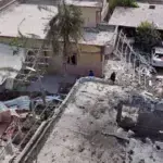 The aftermath of a US strike on a wedding venue in Kouhestak, Sirik, Iran. Photo: PressTV/file photo.