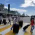 Passengers entering the temporary facilities of the Simón Bolívar International Airport during its opening on Tuesday, September 1, 2026. Photo: Raúl Romero/Bitácora Económica.