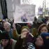 Hundreds gather in front of the US Embassy in Brussels, Belgium on January 4, 2025. Photo: Dursun Aydemir/Anadolu via Getty Images.