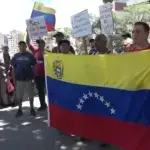 Venezuelans in Caracas protest against the new US-Venezuela oil agreement, September 1, 2026. Photo: HispanTV.