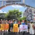 A group of Catalan internationalists visits the Panal 21 commune in the 23 de Enero neighborhood of Caracas, Venezuela. Photo: Leonardo Fernandes (author).