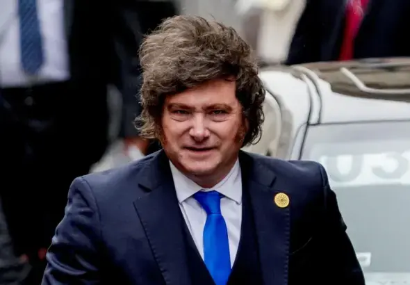 The president of Argentina, Javier Milei. Photo: Reuters/Angela Ponce.